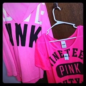 (2) VS Pink shirts!